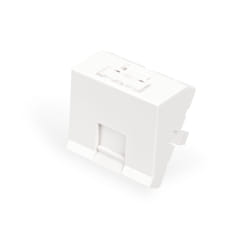 Digitus Pannello frontale, 1 porta, 45 x 45 mm, angolato, per telaio DN-93802-5-SH