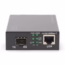 Digitus Convertitore multimediale Gigabit PoE, RJ45 / SFP, PSE - Vista aggiuntiva 5