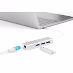 Digitus Hub USB Type-C™ 3.0 con Gigabit Ethernet - Vista aggiuntiva 4