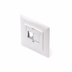 Digitus Pannello frontale per moduli Keystone, Piatto, Bianco, RJ-45, RJ-45, Femmina, Femmina