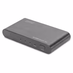 Digitus Commutatore 4K HDMI, 3x1, HDMI, Alluminio, Nero, 1080i, 1080p, 3840 x 2160 Pixel, 12 bit