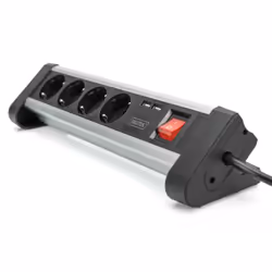 Digitus Ciabatta multipresa da ufficio a 4 vie con 2 porte USB - Vista aggiuntiva 4