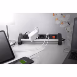 Digitus Ciabatta multipresa da ufficio a 4 vie con 2 porte USB - Vista aggiuntiva 8