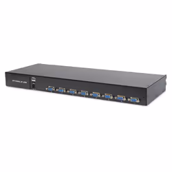 Digitus Console KVM LCD da 19", VGA a 8 porte, tastiera tedesca - Vista aggiuntiva 4