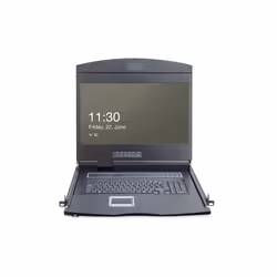 Digitus Console modulare con TFT da 19" (48,3 cm), 16 porte e touchpad, tastiera tedesca - Vista aggiuntiva 5