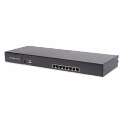 Digitus Console modulare con TFT da 19" (48,3 cm), 8 porte Cat.5 KVM e touchpad, tastiera tedesca - Vista aggiuntiva 4