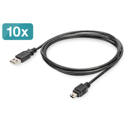 Digitus Cavo di connessione USB 2.0, confezione da 10 pezzi