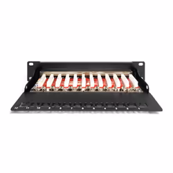Digitus Pannello patch Cat.6a, schermato, 12 porte , 1U, 10", nero - Vista aggiuntiva 4