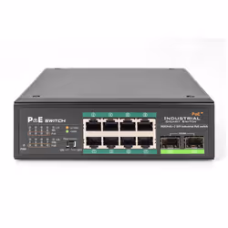 Digitus Switch industriale a 8 porte Gigabit PoE, non gestito, 2 uplink - Vista aggiuntiva 6