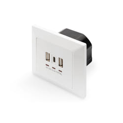 Digitus Presa di carica per smartphone / tablet con 2 USB A, 1 USB Type-C™, 3100 mA, UP