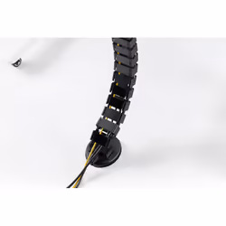 ASSMANN Electronic DA-90505 blindosbarra Portacavi a curva Nero - Vista aggiuntiva 7