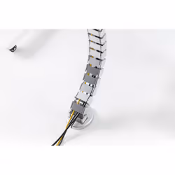 ASSMANN Electronic DA-90506 blindosbarra Portacavi a curva Argento - Vista aggiuntiva 7