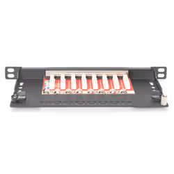 Digitus Cavo patch CAT 6A, classe EA, schermato, 8 porte, 0,5U, 10", nero - Vista aggiuntiva 4