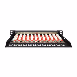 Digitus Pannello patch, classe EA CAT 6A ad alta densità, schermato, 12 porte, 0,5U, 10", nero - Vista aggiuntiva 4