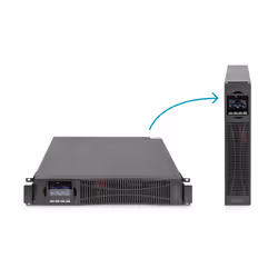 Digitus Sistema UPS OnLine, 6 kVA/ 6 kW, Doppia conversione (online), 6 kVA, 6000 W, Onda sinusoidale pura, 120 V, 276 V
