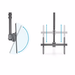 Digitus DA-90421 Supporto TV a parete 70" Nero