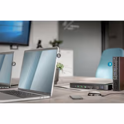 Digitus Switch KVM, 4 porte, 4K60Hz, 4 x DP in, 1 x DP/HDMI out - Vista aggiuntiva 4