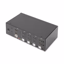 Digitus Switch KVM, 4 porte, schermo doppio, 4K, HDMI® - Vista aggiuntiva 4