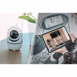 Digitus Telecamera smart da interno PT Full HD con Auto-Tracking, WLAN + comando vocale