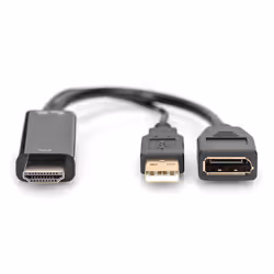 Digitus Adattatore HDMI da 4K- HDMI a DisplayPort - Vista aggiuntiva 4