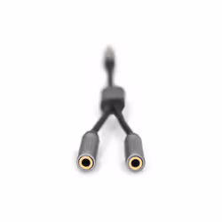 Digitus Adattatore audio per cuffie, da connettore jack da 3,5 mm a 2 prese da 3,5 mm