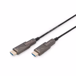 Digitus 4K – câble fibre optique hybride HDMI AOC avec 10m connecteur amovible, 10 m, HDMI Type A (Standard), HDMI Type A (St ...