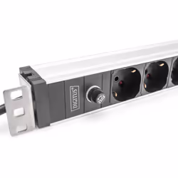Digitus Presa multipla con profilo in alluminio e prefusibile, uscita italiana 8x, cavo di alimentazione 2 m, spina IEC C14 - Vista aggiuntiva 4