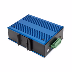 Digitus Switch di rete Fast Ethernet PoE a 8 porte, industriale, non gestito, 1 uplink SFP