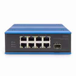 Digitus Switch di rete Fast Ethernet PoE a 8 porte, industriale, non gestito, 1 uplink SFP - Vista aggiuntiva 5