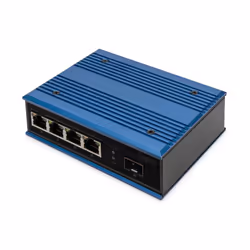 Digitus Switch di rete Fast Ethernet a 4 porte, industriale, non gestito, 1 uplink SFP FE, Non gestito, Fast Ethernet (10/100 ...