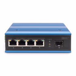 Digitus Switch di rete Fast Ethernet a 4 porte, industriale, non gestito, 1 uplink SFP FE