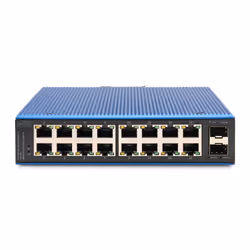 Digitus Switch di rete Gigabit Ethernet a 16 porte, industriale, non gestito, 2 Uplink SFP