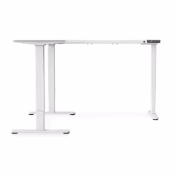 Digitus Struttura per tavolo dall’altezza regolabile elettronicamente, forma a L 90°, motore triplo, 2 livelli, bianco - Vista aggiuntiva 2