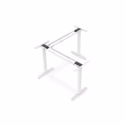 Digitus Struttura per tavolo dall’altezza regolabile elettronicamente, forma a L 90°, motore triplo, 2 livelli, bianco - Vista aggiuntiva 6