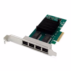 Digitus Scheda di rete Gigabit Ethernet a 4 porte, RJ45, PCI Express, Intel I350, Interno, Cablato, PCI Express, Ethernet, 50 ...