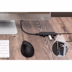 Digitus Hub USB 3.0, 4 porte, Slim Line