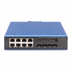 Digitus Switch industriale 8 + 4 porte uplink 10G L3 gestito Gigabit Ethernet PoE - Vista aggiuntiva 3