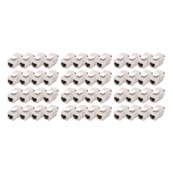 Digitus Modulo Keystone CAT 6A, schermato, attrezzi per l'installazione non necessari - 48 pezzi, Piatto, Argento, RJ-45, LSA ...