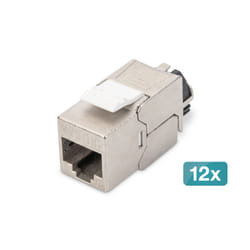 Digitus Modulo Keystone CAT 6A, schermato con gestione intelligente dei cavi - 12 pz.