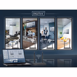 Digitus Set extender wireless HDMI KVM 4K, 150 m - Vista aggiuntiva 4