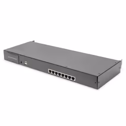 Digitus Console KVM LCD HD da 17", 8 porte Cat 5, tastiera italiana