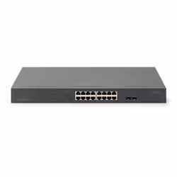 Digitus Switch di rete Gigabit a 16 porte, 19 pollici, non gestito, 2 porte uplink, SFP - Vista aggiuntiva 2