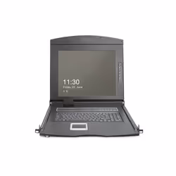 Digitus Console modulare 19" HD LCD KVM, 8 porte Cat 5, tastiera US - Vista aggiuntiva 8