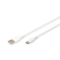 Digitus Cavo di collegamento USB-C in silicone, 2 m, bianco