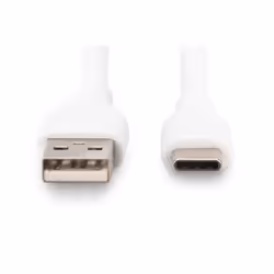 Digitus Cavo di collegamento USB-C in silicone, 2 m, bianco