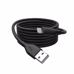 Digitus Cavo di collegamento in silicone Lightning, USB-A - Lightning 1 m, nero