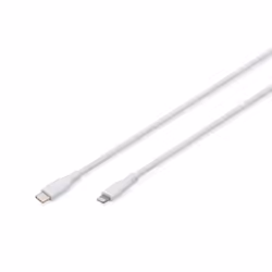 Digitus Cavo di collegamento in silicone Lightning, USB-C - Lightning, 1 m, bianco, 1 m, Lightning, USB A, Maschio, Maschio, ...