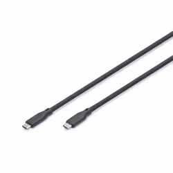 Digitus Cavo in silicone USB, USB 10Gbps, 1 m, nero, 1 m, USB C, USB C, USB 3.2 Gen 2 (3.1 Gen 2), 10 Gbit/s, Nero