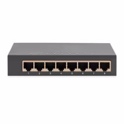 Digitus Switch Gigabit a 8 porte, desktop, non gestito, alloggiamento in metallo