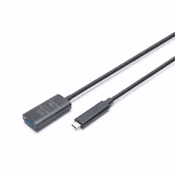 Digitus Cavo di prolunga attivo USB 3.2 Gen2 10G, USB-C - USB-A, 5 m, 5 m, USB C, USB A, USB 3.2 Gen 2 (3.1 Gen 2), 10 Gbit/s ...